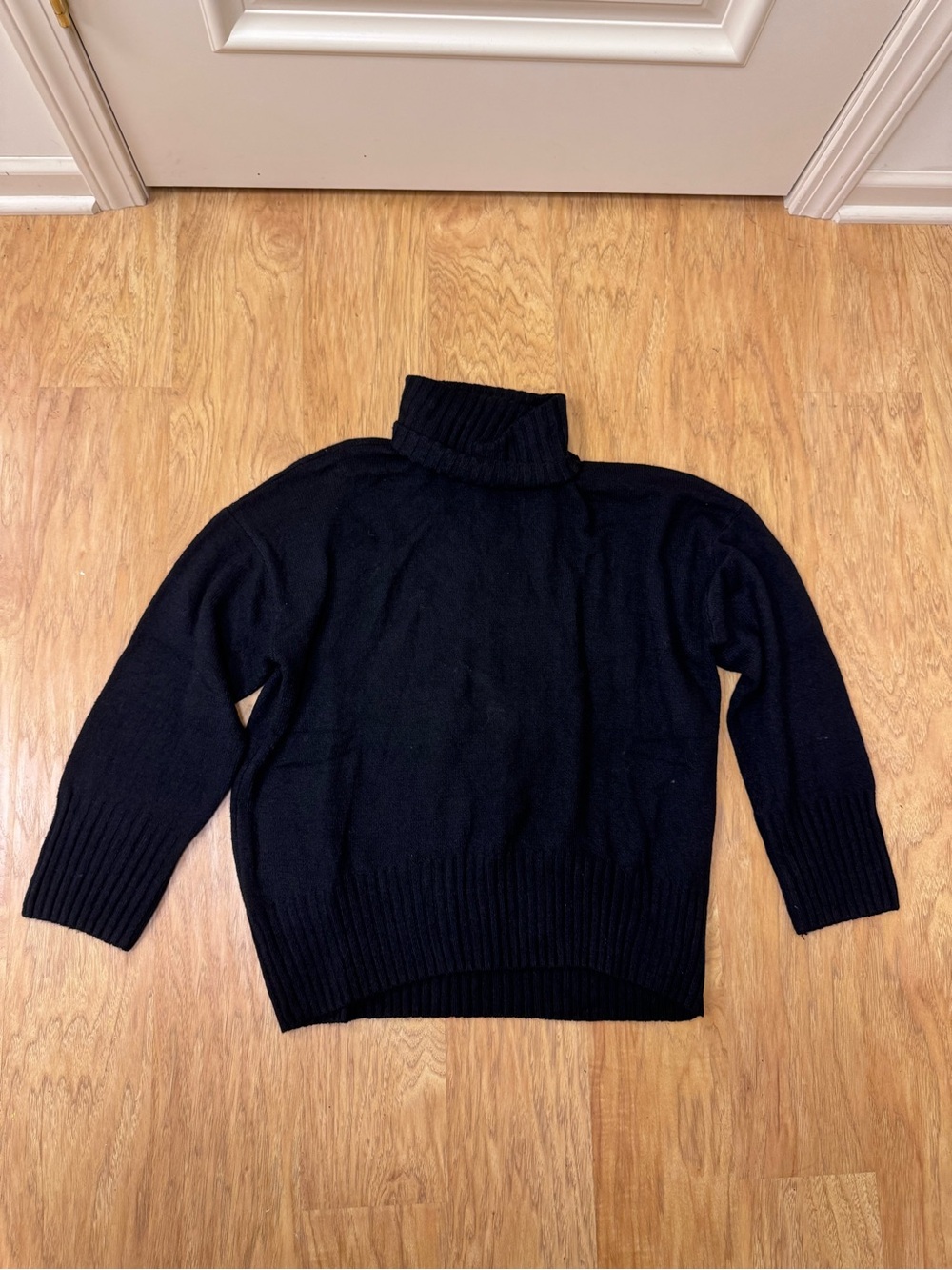 Walmart Scoop Black Women’s Slouchy Turtleneck Sweater